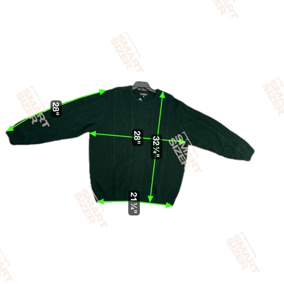 NWT Roundtree & Yorke 3XT 3XLT  Big Tall Pine Wool Blend Fisherman Style Sweater - Picture 3 of 9